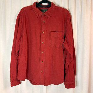 Woolrich Men’s XL Red Heavyweight Button Down Shirt